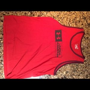 Men’s Large Red Under Armour Tank Top Like New
